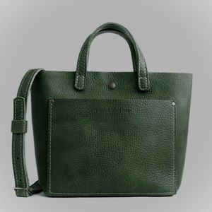 NEW FOREST GREEN Portland Leather Goods Mini Crossbody
